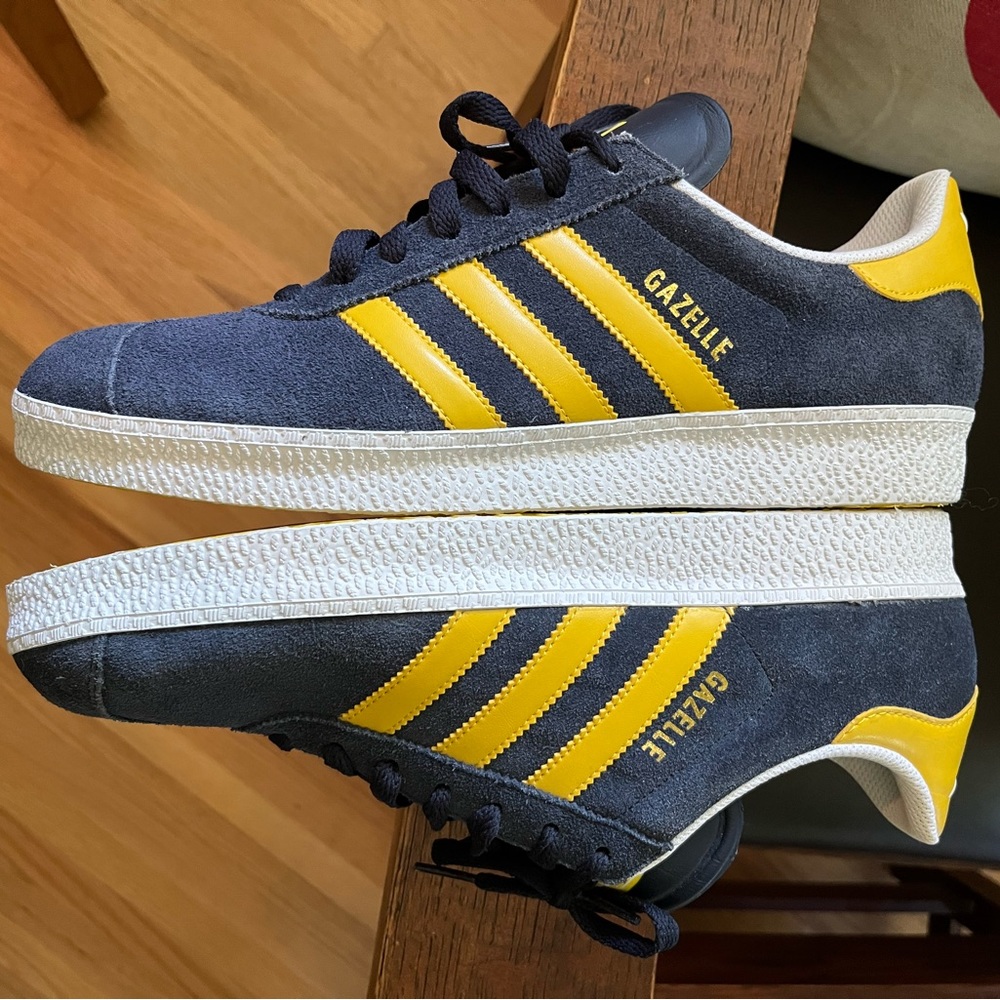 Adidas Gazelle Blue and Yellow